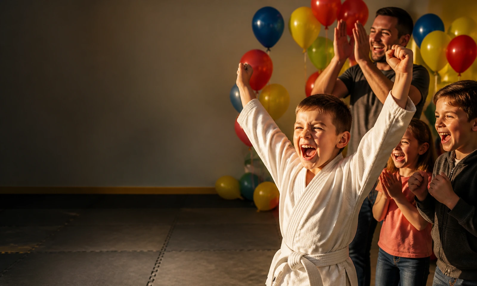 kids martial arts birthday party class at Budo Martial Arts in Coconut Creek